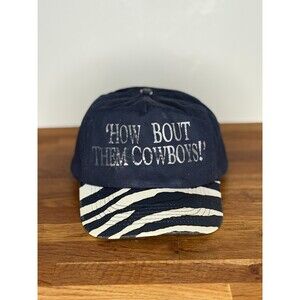 Vintage 90s Dallas Cowboys Zebra Snapback Hat Ball Cap How Bout Them Cowboys NFL